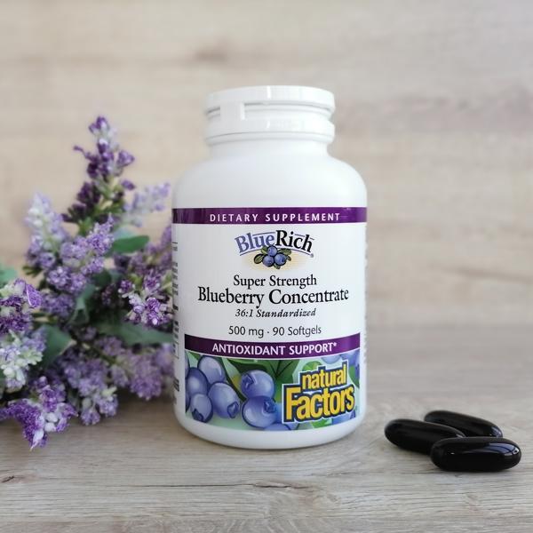 🍇自然要素Natural Factors BlueRich 超強力濃縮 藍莓膠囊，500mg，90粒 加拿大原裝-細節圖7