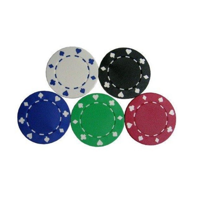 【籌碼 籌碼幣 麻將籌碼】(25片一起賣) 撲克圖形 骰子圖形 加重型籌碼 拉斯維加斯籌碼-台灣製 【安安大賣場】-細節圖3