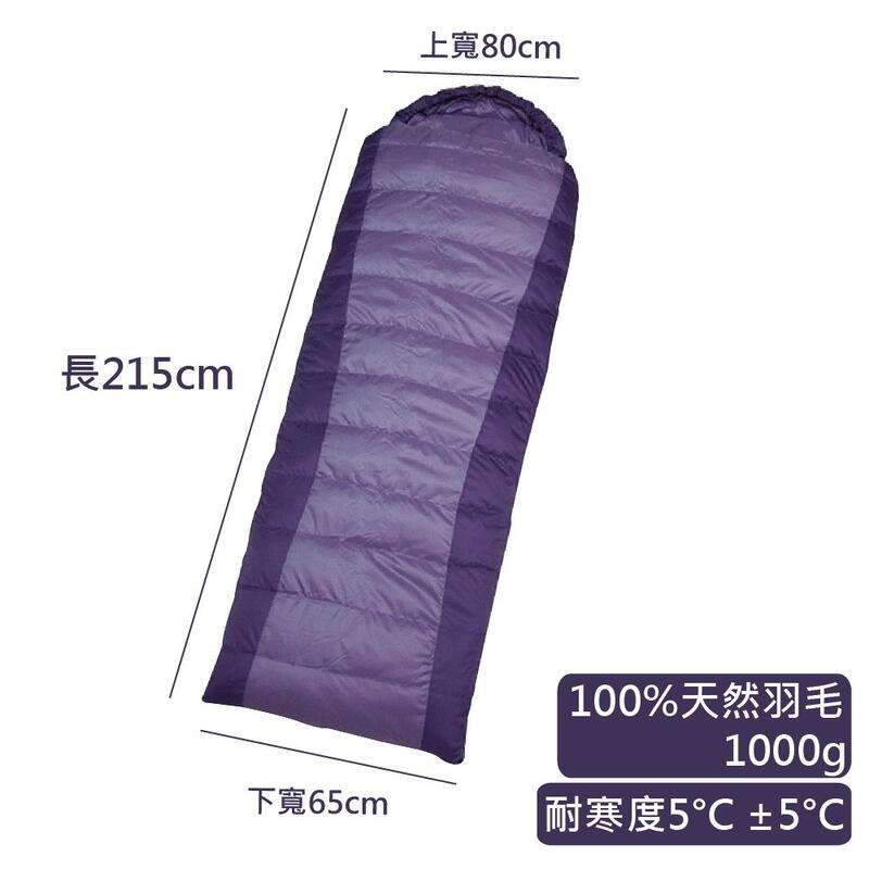 【睡袋 露營睡袋 旅行睡袋】冬天睡袋 保暖天然羽毛睡袋1000G(台灣製) DJ-3011 DJ-9038【安安大賣場】-細節圖2
