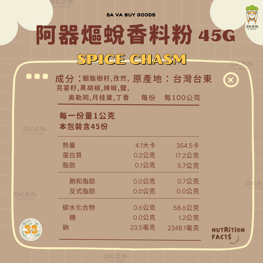 香辛深淵 阿器熰蛻香料粉-細節圖2