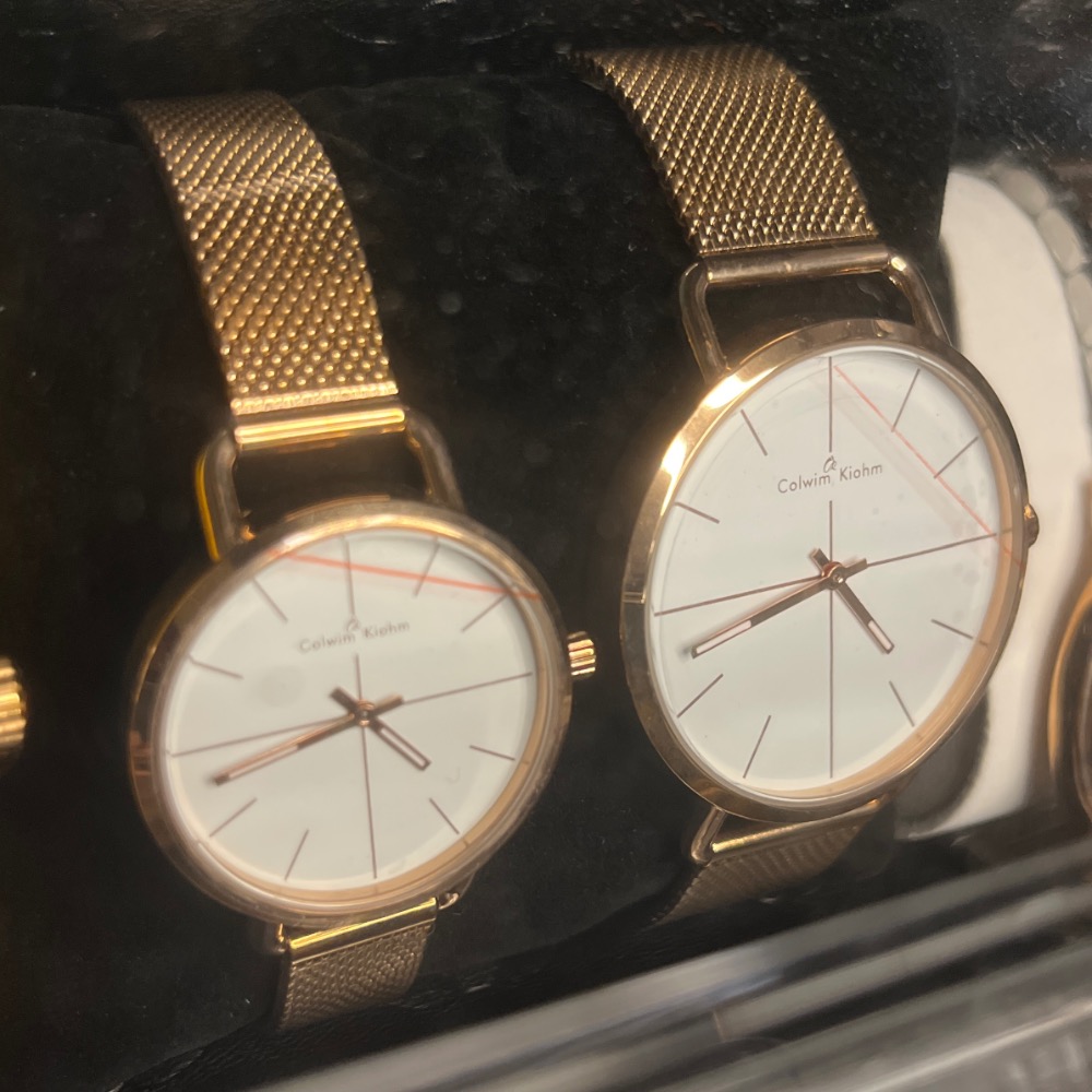 ㊣ C K 情侶對錶  玫瑰金-細節圖2