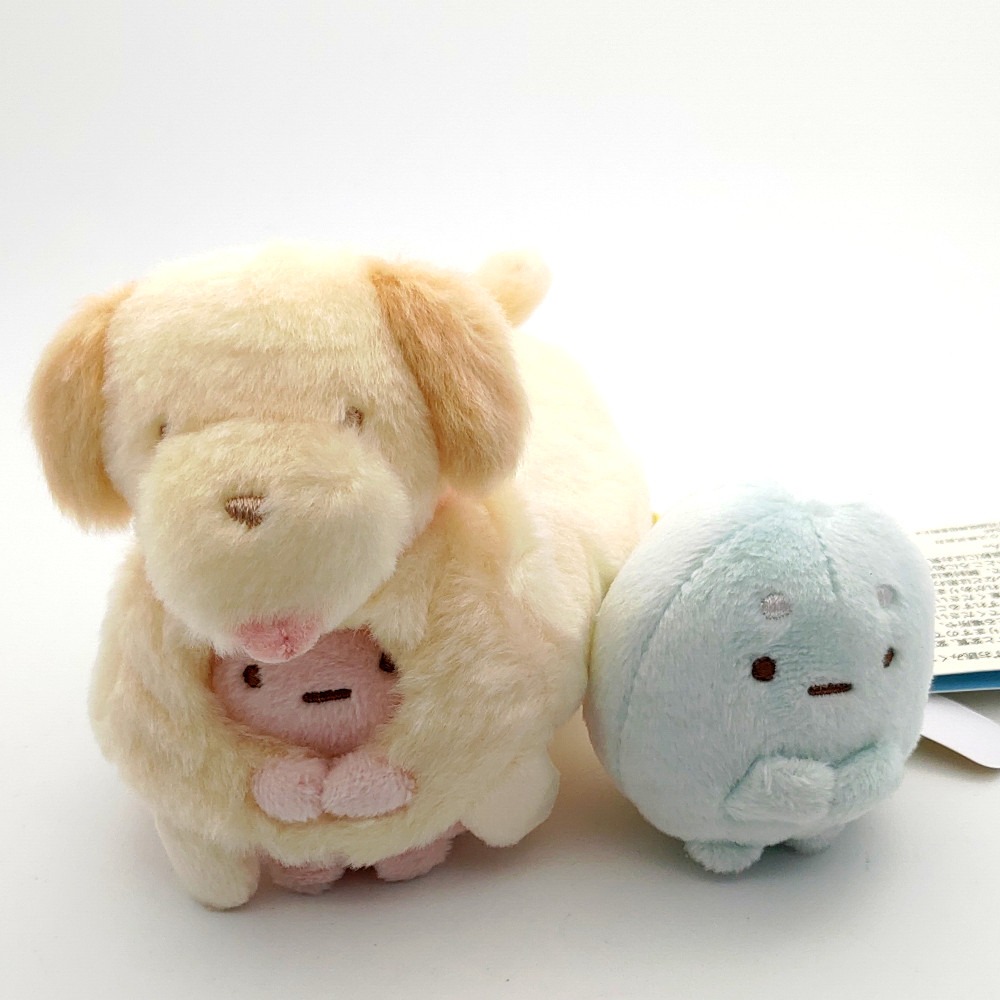 【現貨】角落小夥伴 狗狗裝粉圓 汪汪草原系列 迷你沙包絨毛玩偶 角落生物 Sumikkogurashi-細節圖3