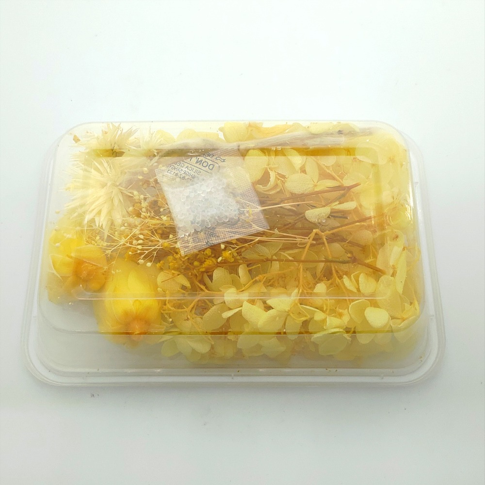 【現貨】DIY材料 乾燥花 乾燥花手作材料包 永生花 進口乾燥花盒 顔色系列綜合花藝手作材料-細節圖2