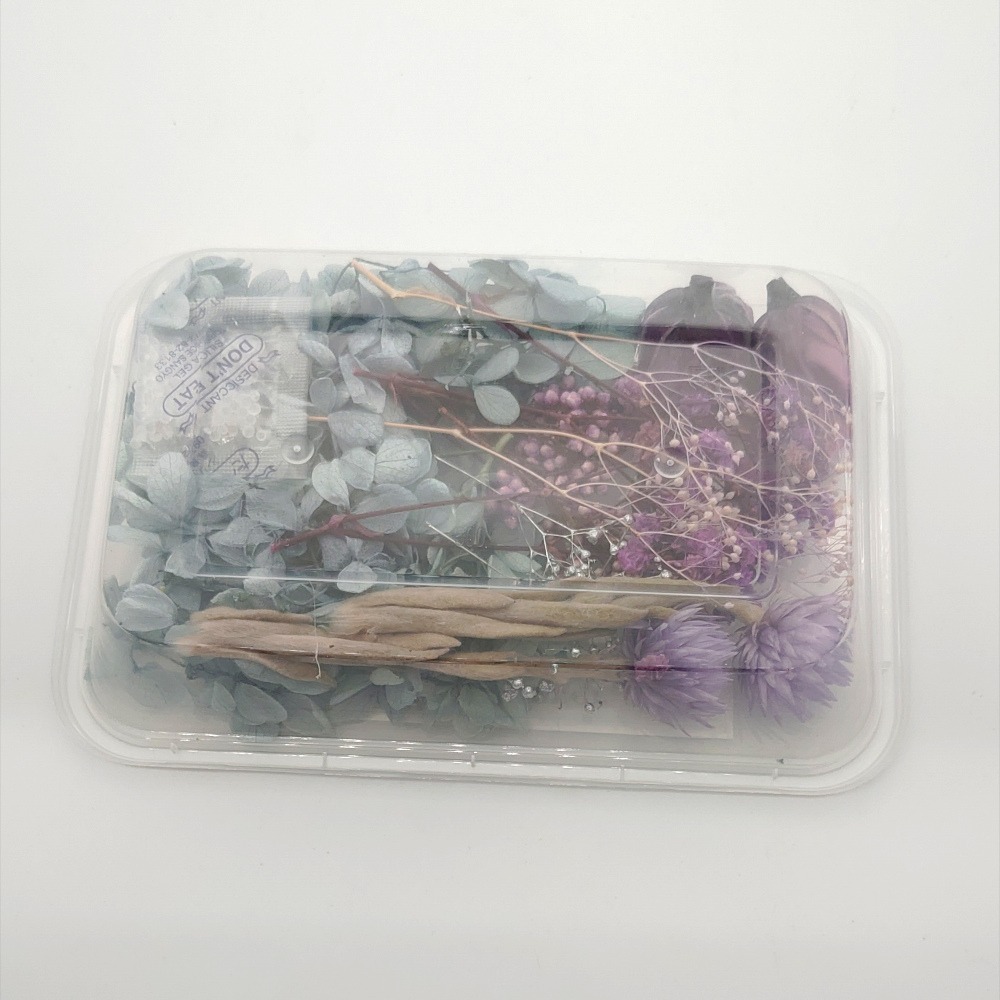【現貨】DIY材料 乾燥花 乾燥花手作材料包 永生花 進口乾燥花盒 顔色系列綜合花藝手作材料-細節圖2