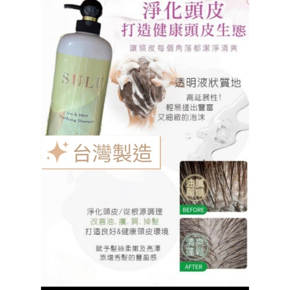 【油性髮質推薦】絲露淨化能量洗髮精＋絲露天然海藻護髮素 台灣製造 現貨-細節圖5