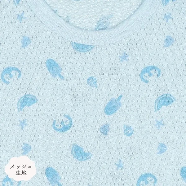 日本西松屋｜北極熊企鵝小夥伴網眼無袖包屁衣-三件組  童裝 日本代購-細節圖3