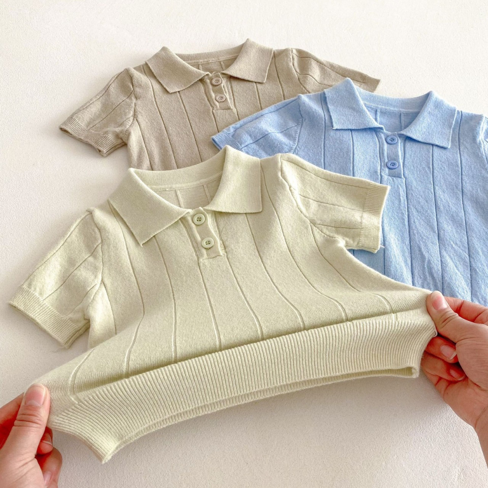 家長會長風翻領薄款針織衫 童裝 男童上衣 女童上衣 女寶上衣 男寶上衣 寶寶上衣 兒童上衣-細節圖4