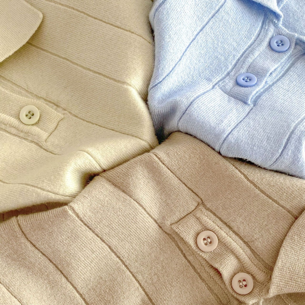 家長會長風翻領薄款針織衫 童裝 男童上衣 女童上衣 女寶上衣 男寶上衣 寶寶上衣 兒童上衣-細節圖5