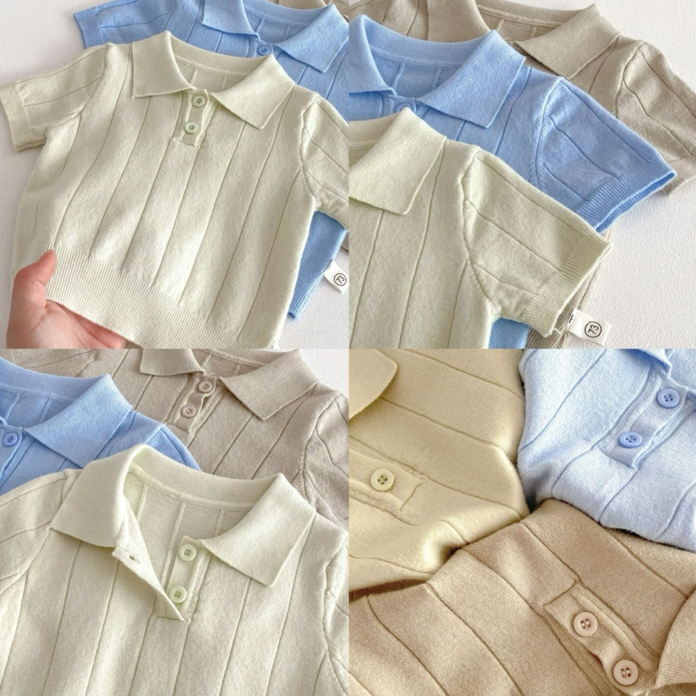 家長會長風翻領薄款針織衫 童裝 男童上衣 女童上衣 女寶上衣 男寶上衣 寶寶上衣 兒童上衣-細節圖6