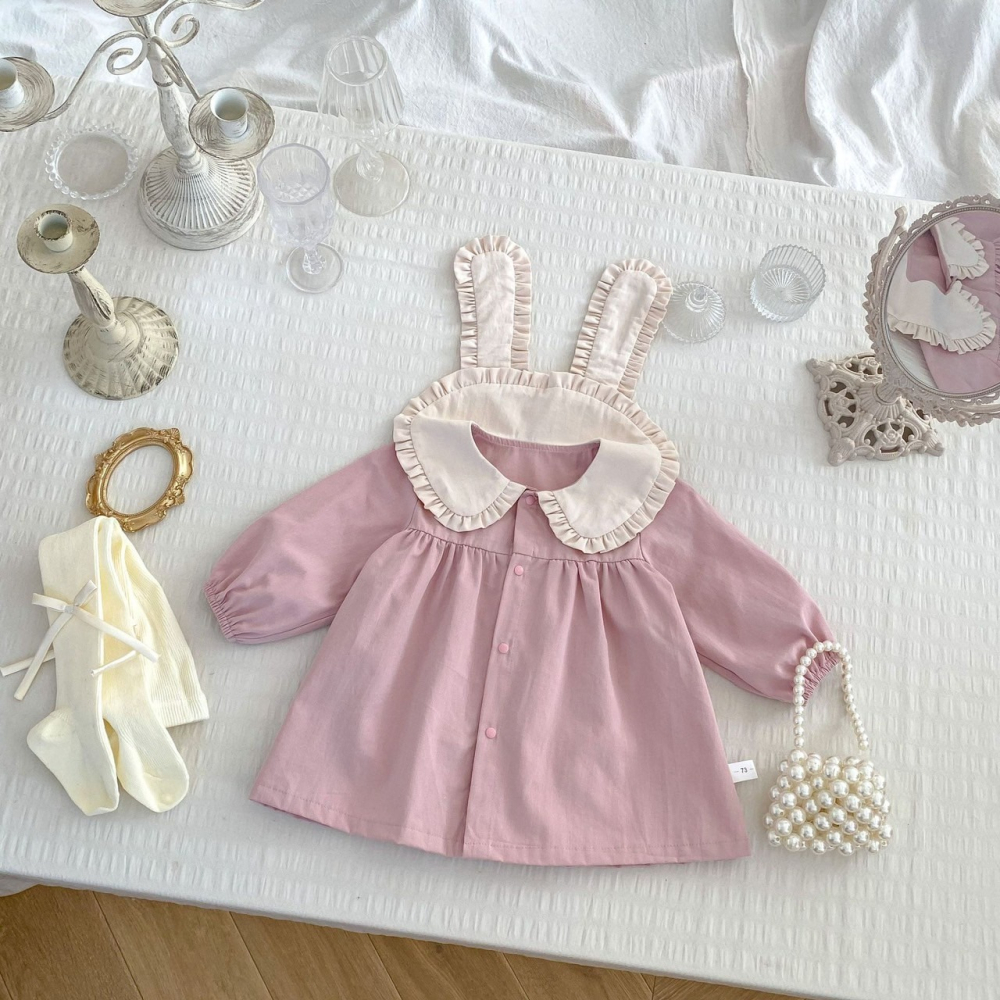 超萌兔耳朵外套 童裝 兒童外套 寶寶外套 休閒外套 女童外套 女寶外套 造型外套-細節圖7