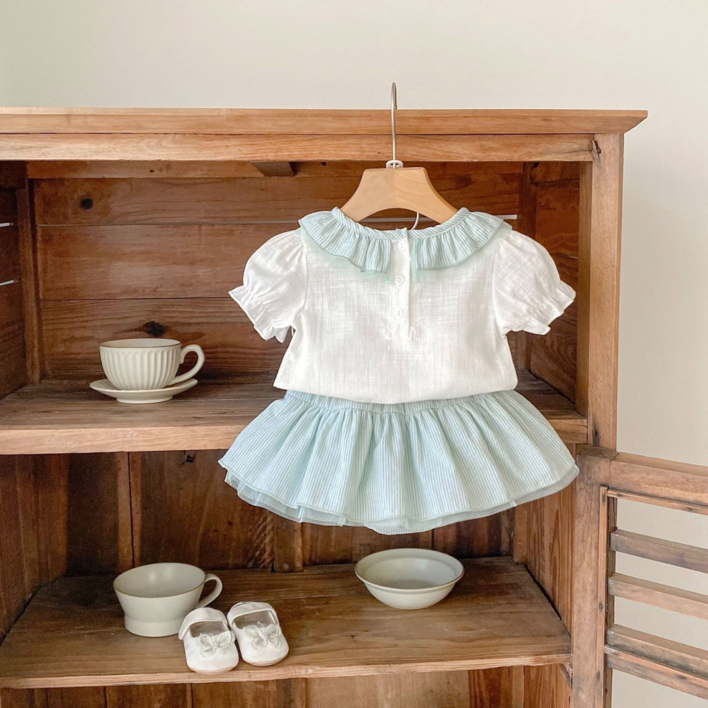 夢幻薄荷公主套裝 童裝 兒童套裝 寶寶套裝 休閒套裝 女童套裝 女寶套裝-細節圖4
