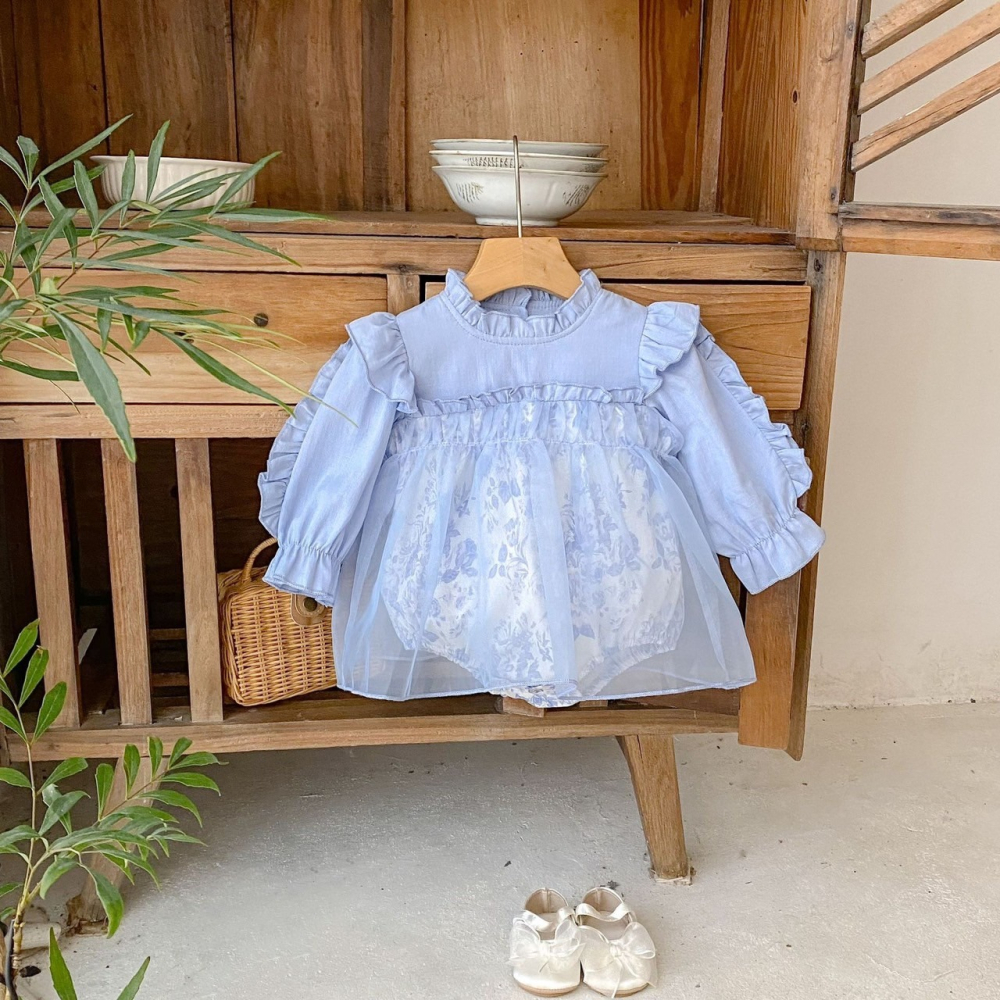 藍夢花語公主包屁衣 童裝 寶寶包屁衣 女寶包屁衣-細節圖2