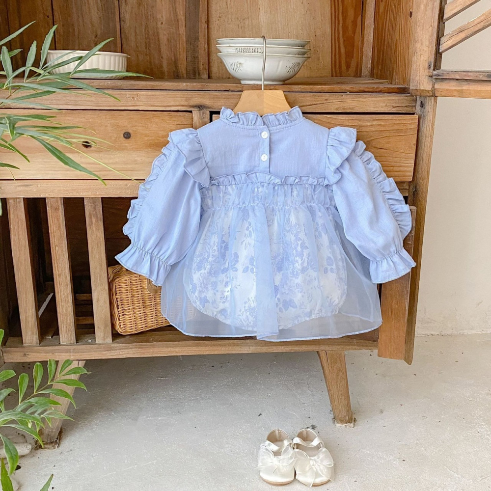 藍夢花語公主包屁衣 童裝 寶寶包屁衣 女寶包屁衣-細節圖3