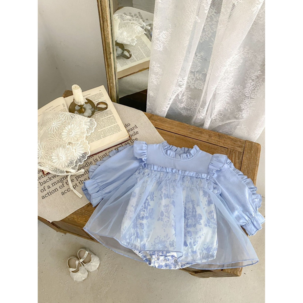 藍夢花語公主包屁衣 童裝 寶寶包屁衣 女寶包屁衣-細節圖4