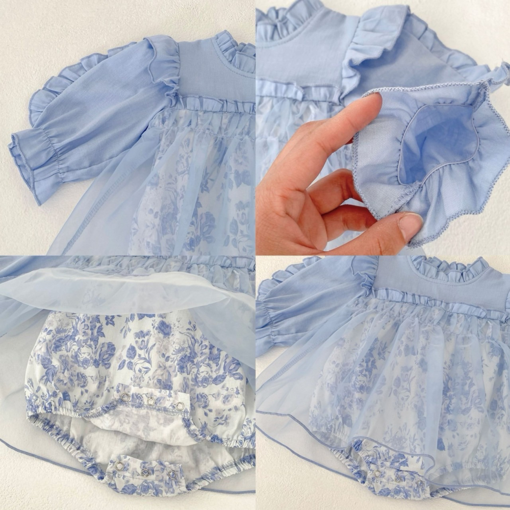 藍夢花語公主包屁衣 童裝 寶寶包屁衣 女寶包屁衣-細節圖6