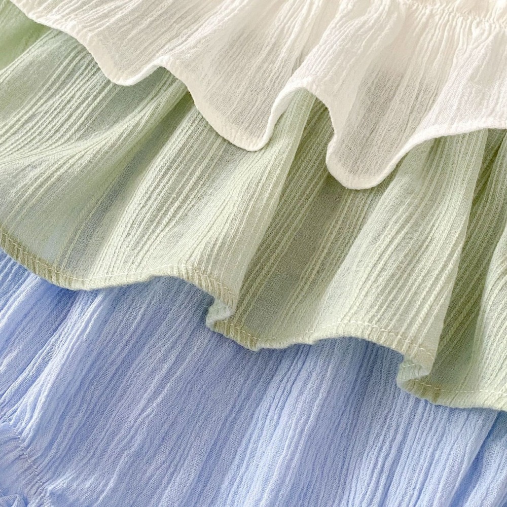 森系小精靈層次紗裙連身衣 童裝 寶寶包屁衣 女寶包屁衣 包屁衣-細節圖5