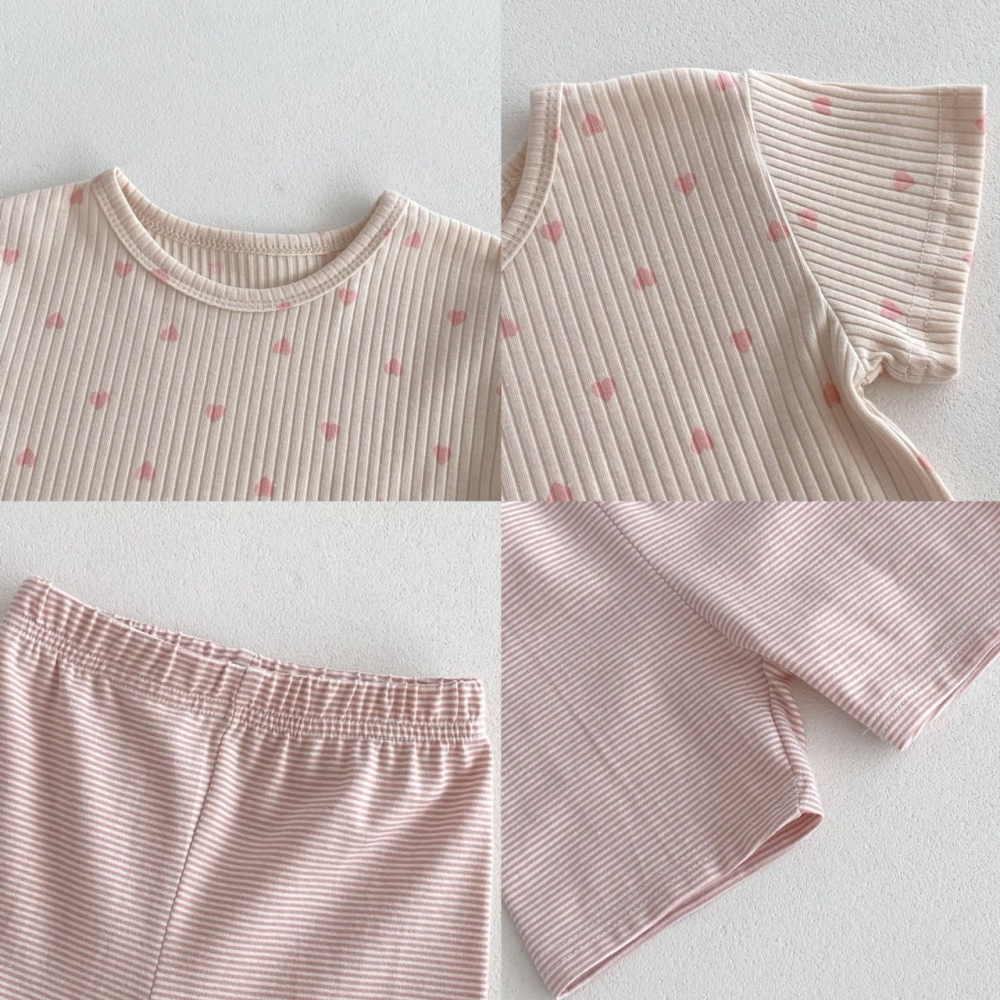 愛心家居服套裝 童裝 兒童套裝 寶寶套裝 休閒套裝 男童套裝 女童套裝 女寶套裝 男寶套裝-細節圖8