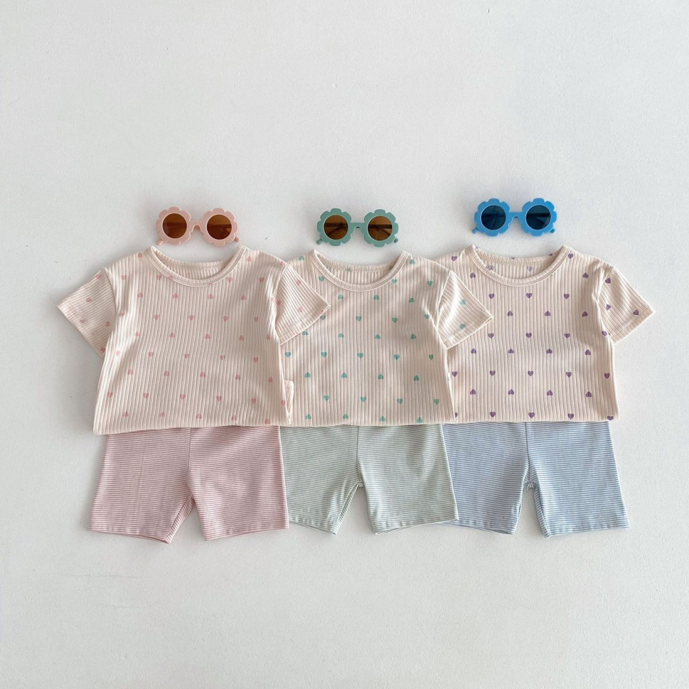 愛心家居服套裝 童裝 兒童套裝 寶寶套裝 休閒套裝 男童套裝 女童套裝 女寶套裝 男寶套裝-細節圖9