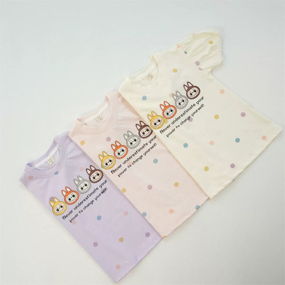 澎澎袖LABUBU小洋裝 童裝 女童洋裝 女寶洋裝 寶寶洋裝 兒童洋裝 女童裙子 女寶裙子 寶寶裙子 兒童裙子-細節圖3