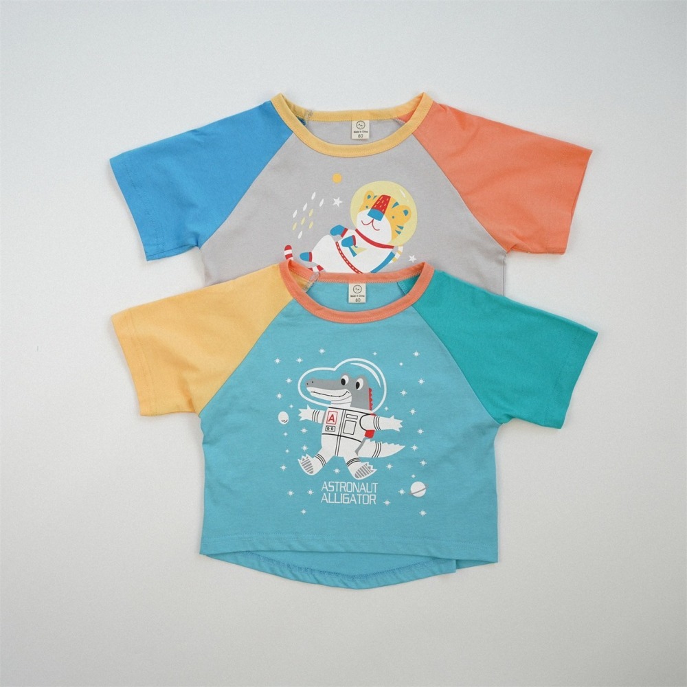 太空小動物上衣 童裝 男童上衣 女童上衣 女寶上衣 男寶上衣 寶寶上衣 兒童上衣-細節圖2