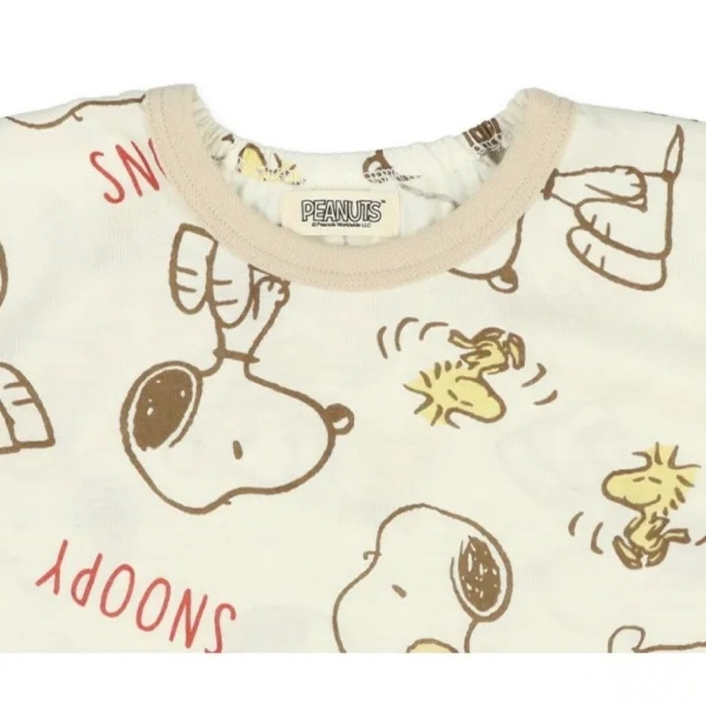 日本西松屋｜史努比護肚套裝 童裝 日本代購 童裝 兒童套裝 寶寶套裝 休閒套裝 男童套裝 女童套裝 女寶套裝 男寶套裝-細節圖2