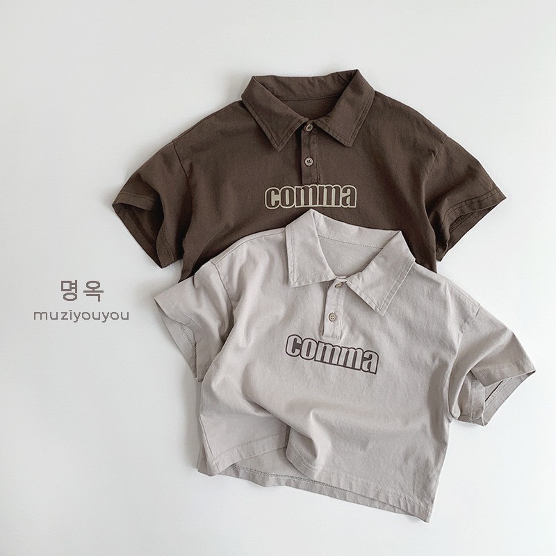 Comma休閒小翻領T上衣 童裝 男童上衣 男寶上衣 寶寶上衣 兒童上衣 休閒上衣-細節圖6