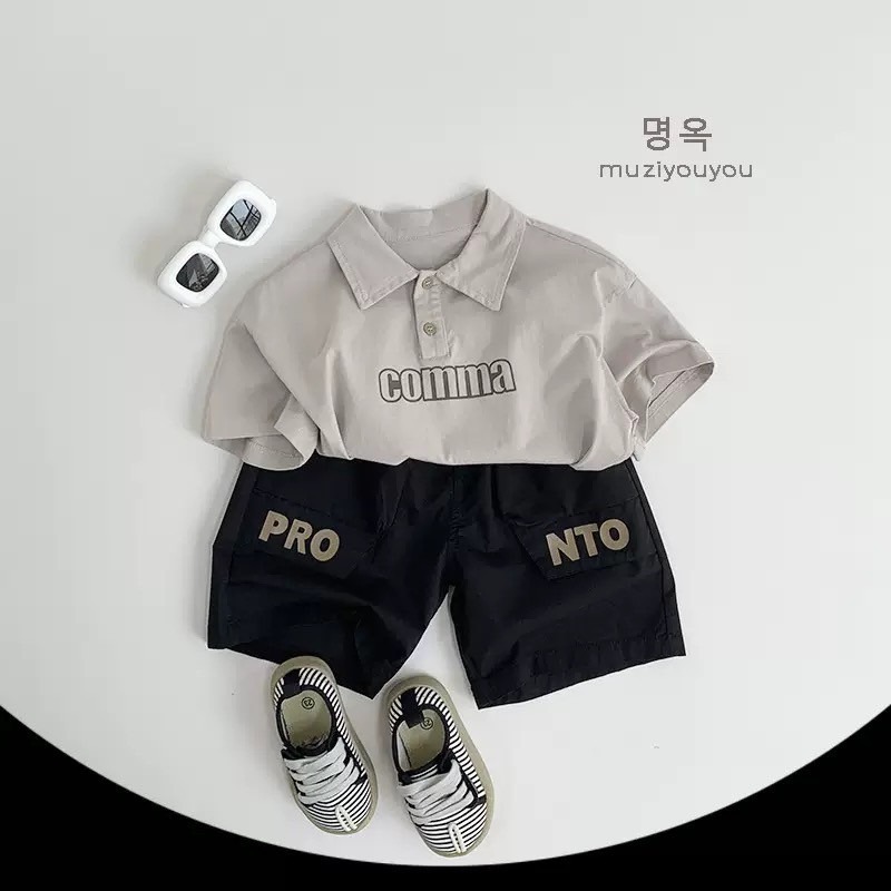 Comma休閒小翻領T上衣 童裝 男童上衣 男寶上衣 寶寶上衣 兒童上衣 休閒上衣-細節圖8