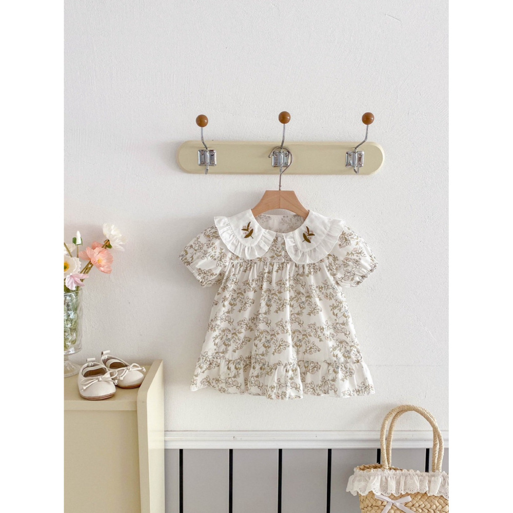 田園花語洋裝 童裝 女童洋裝 女寶洋裝 寶寶洋裝 兒童洋裝 女童裙子 女寶裙子 寶寶裙子 兒童裙子-細節圖2