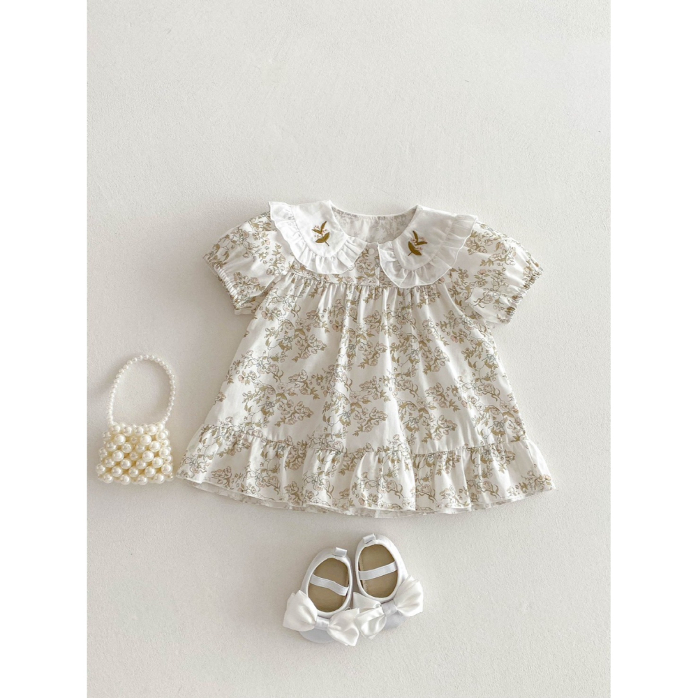 田園花語洋裝 童裝 女童洋裝 女寶洋裝 寶寶洋裝 兒童洋裝 女童裙子 女寶裙子 寶寶裙子 兒童裙子-細節圖4