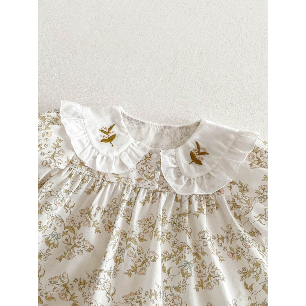 田園花語洋裝 童裝 女童洋裝 女寶洋裝 寶寶洋裝 兒童洋裝 女童裙子 女寶裙子 寶寶裙子 兒童裙子-細節圖5