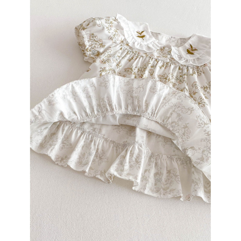 田園花語洋裝 童裝 女童洋裝 女寶洋裝 寶寶洋裝 兒童洋裝 女童裙子 女寶裙子 寶寶裙子 兒童裙子-細節圖6