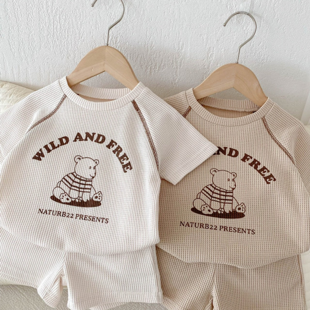 小熊漫遊居家套裝 童裝 兒童套裝 寶寶套裝 休閒套裝 男童套裝 男寶套裝-細節圖4