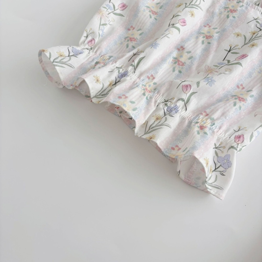 微風花語背心套裝 童裝 兒童套裝 寶寶套裝 休閒套裝 女童套裝 女寶套裝-細節圖4