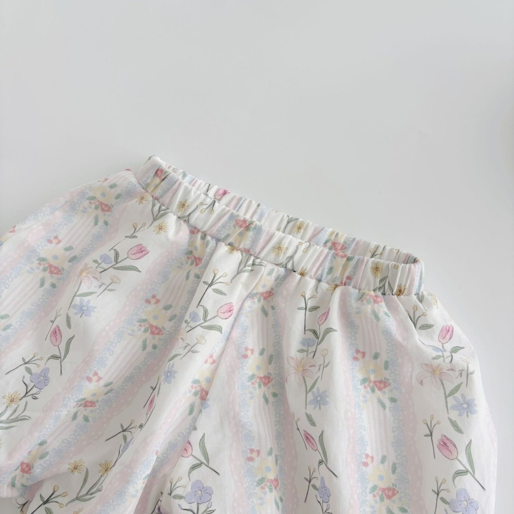 微風花語背心套裝 童裝 兒童套裝 寶寶套裝 休閒套裝 女童套裝 女寶套裝-細節圖5