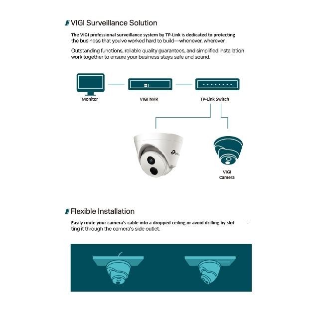 昌運監視器 TP-LINK VIGI C400HP 300萬 半球型監視器 商用網路監控攝影機-細節圖6