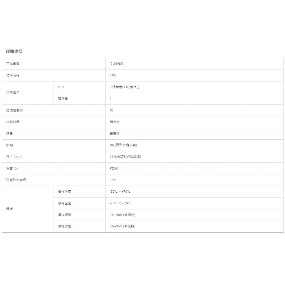 昌運監視器 SOYAL  AR-321-U(AR-321U) E1 125K EM 銀色 門禁讀頭 防破壞感應式讀頭-細節圖4