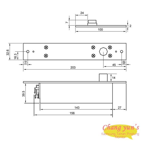 昌運監視器 DA-62A/D 磁簧式 陽極鎖 電鎖-細節圖2