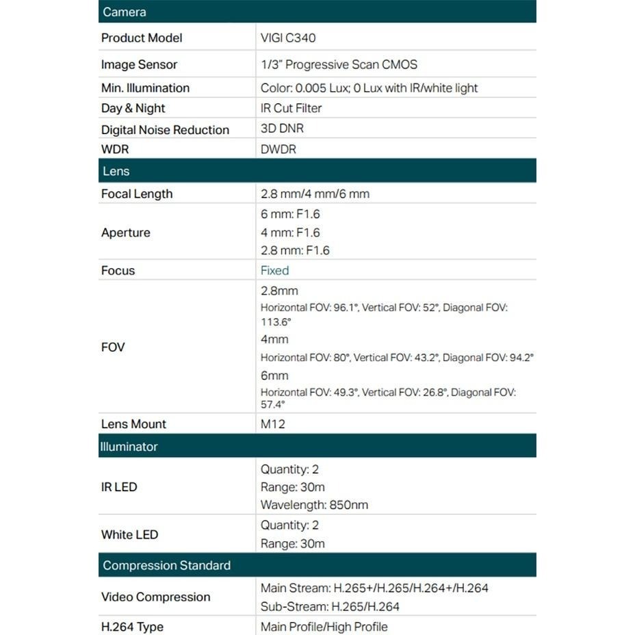 TP-LINK昌運監視器組合 VIGI NVR1008H-8MP 8路主機+VIGI C340 4MP槍型網路攝影機*6-細節圖3