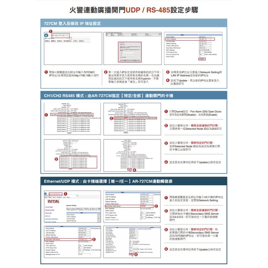 昌運監視器 SOYAL AR-727CM-IO-UDP UDP消防火警廣播 串列網路伺服器-細節圖5