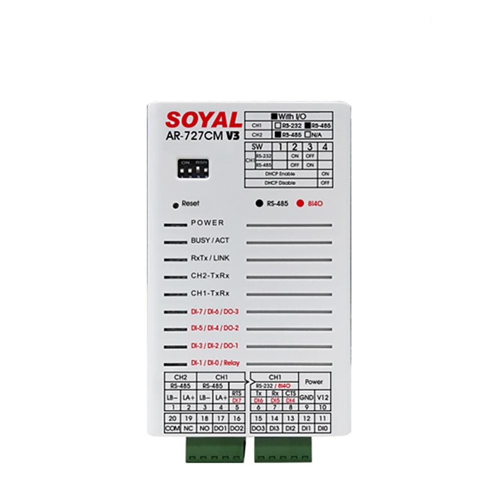 昌運監視器 SOYAL AR-727CM-IO-0804M 串列設備連網控制器(含I/O) 8埠輸入/3埠開集極輸出-細節圖2