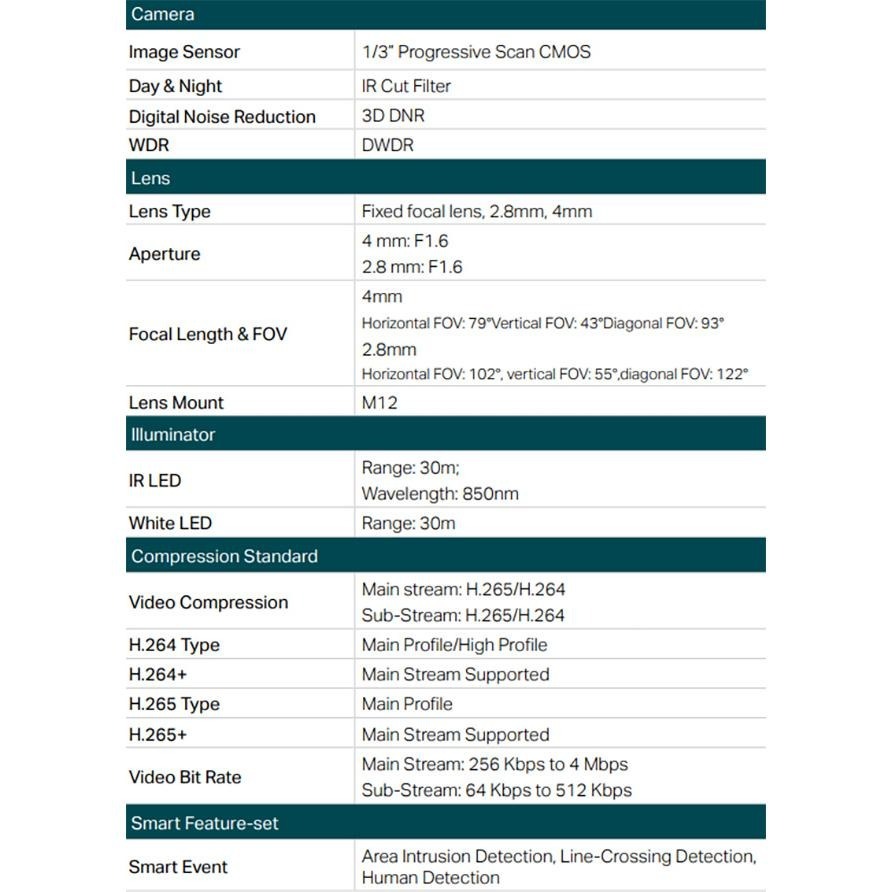 TP-LINK昌運監視器組合 VIGI NVR1008H-8MP 8路主機+VIGI C440 4MP全彩網路攝影機*8-細節圖4