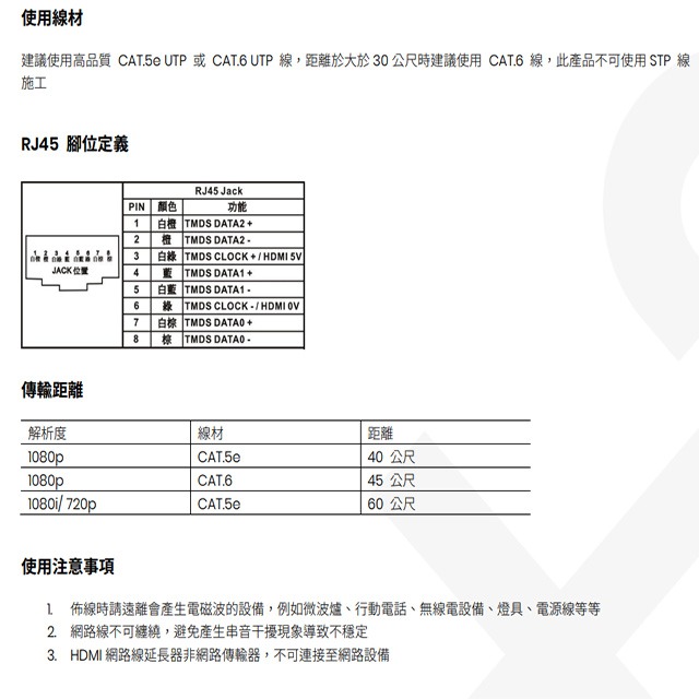 昌運監視器 HE01SER 經濟型 HDMI CAT5e 延長器 接收端-細節圖5