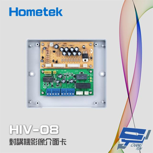 昌運監視器 Hometek HIV-08 對講機影像介面卡 對講介面卡 (大樓用) 可匹配八戶影像