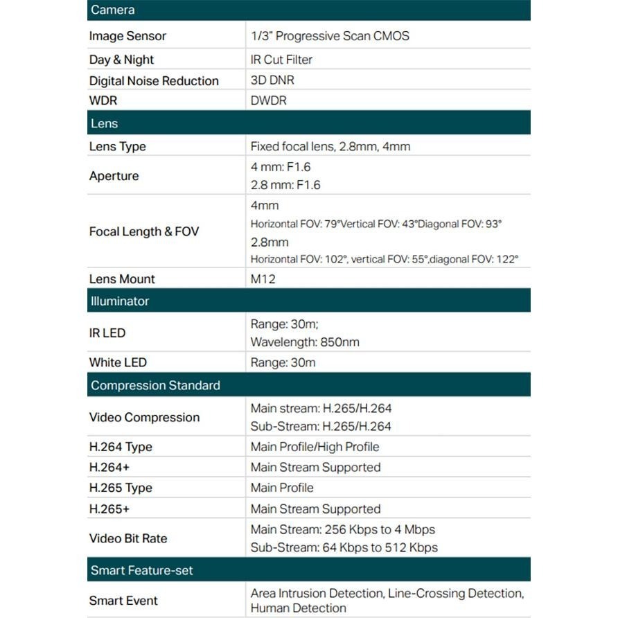 TP-LINK昌運監視器組合 VIGI NVR1008H-8MP 8路主機+VIGI C440 4MP全彩網路攝影機*6-細節圖4