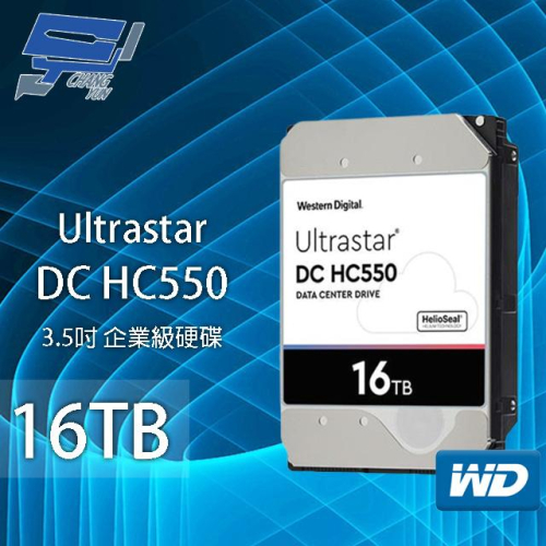 昌運監視器 WD Ultrastar DC HC550 16TB 企業級硬碟(WUH721816ALE6L4)