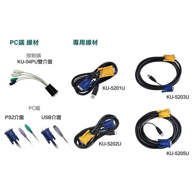 昌運監視器 XD-808IP 8埠 KVM OVER IP 電腦切換器 具二層安全密碼機制 獨立RS-232-細節圖6