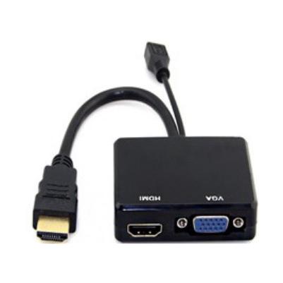昌運監視器 HD-H101HV HDMI轉HDMI+VGA 轉換器 免電源-細節圖2