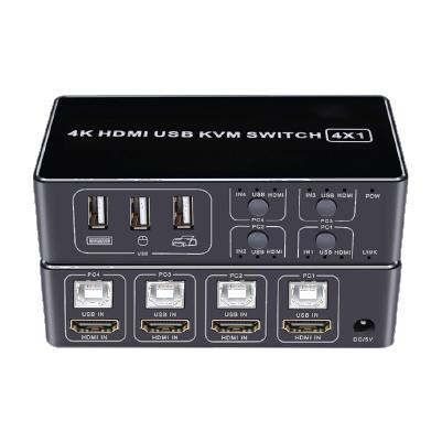 昌運監視器 HD-KVM401 四進一出4K HDMI KVM USB 切換器-細節圖2
