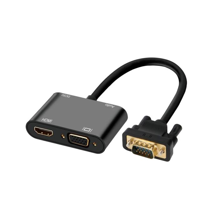 昌運監視器 HD-V101HV VGA 轉 HDMI+VGA 高清轉換器-細節圖2
