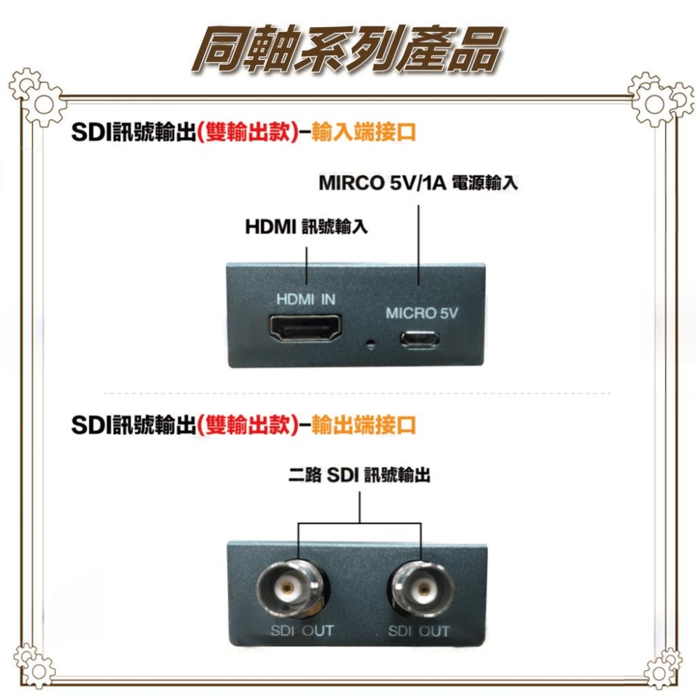 昌運監視器 HD-H102S HDMI TO SDI 雙輸出 影像轉換器 HDMI轉SDI訊號-細節圖3